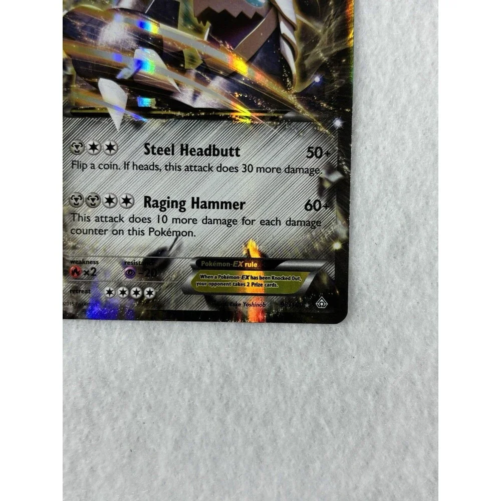 Pokémon Aggron EX 93/160 & Seismitoad EX 20/111 Holo Rare Card Lot XY Era